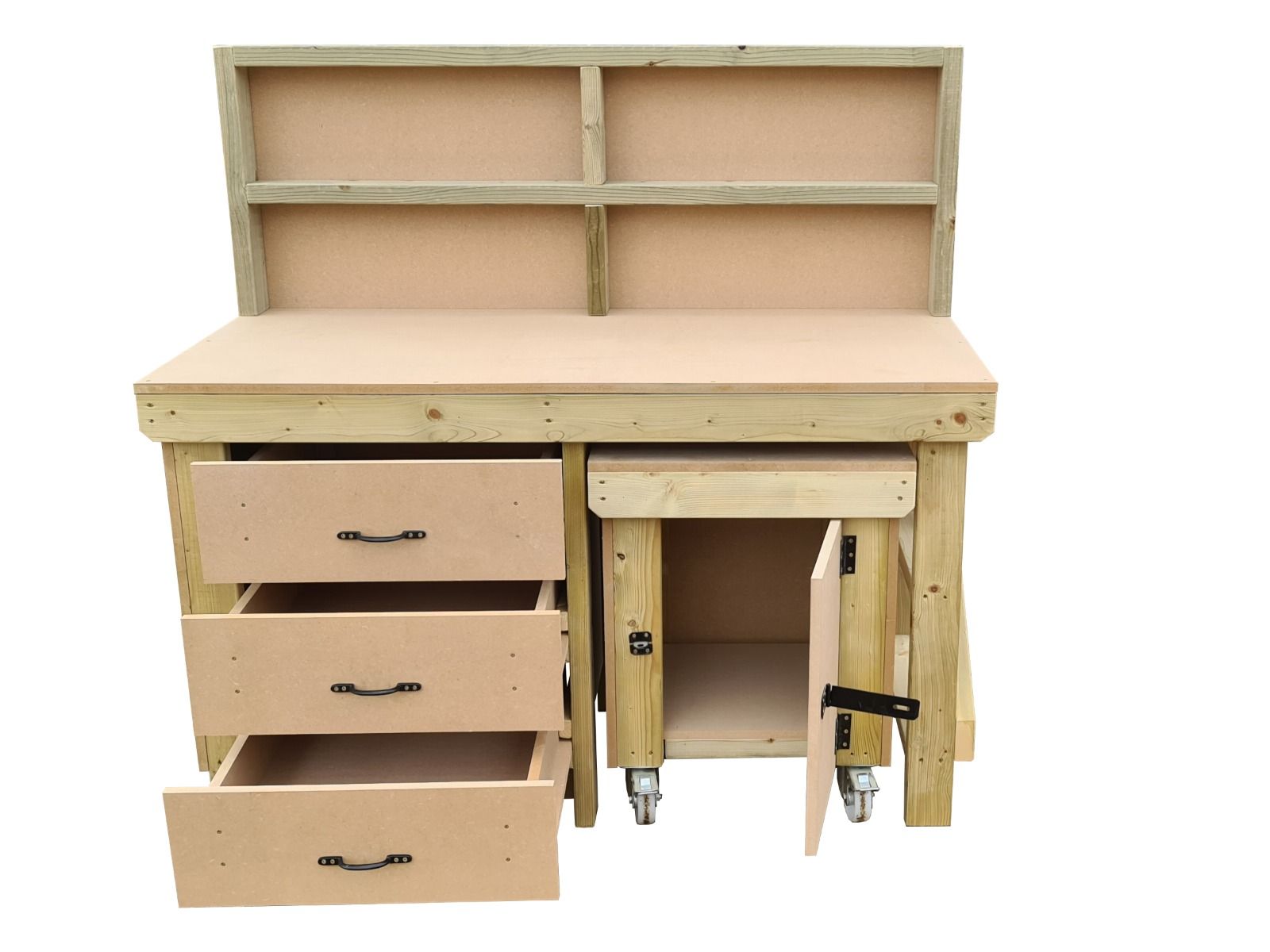 Workbench with Drawers & Lockable Cupboard | Secure Storage – Arbor ...