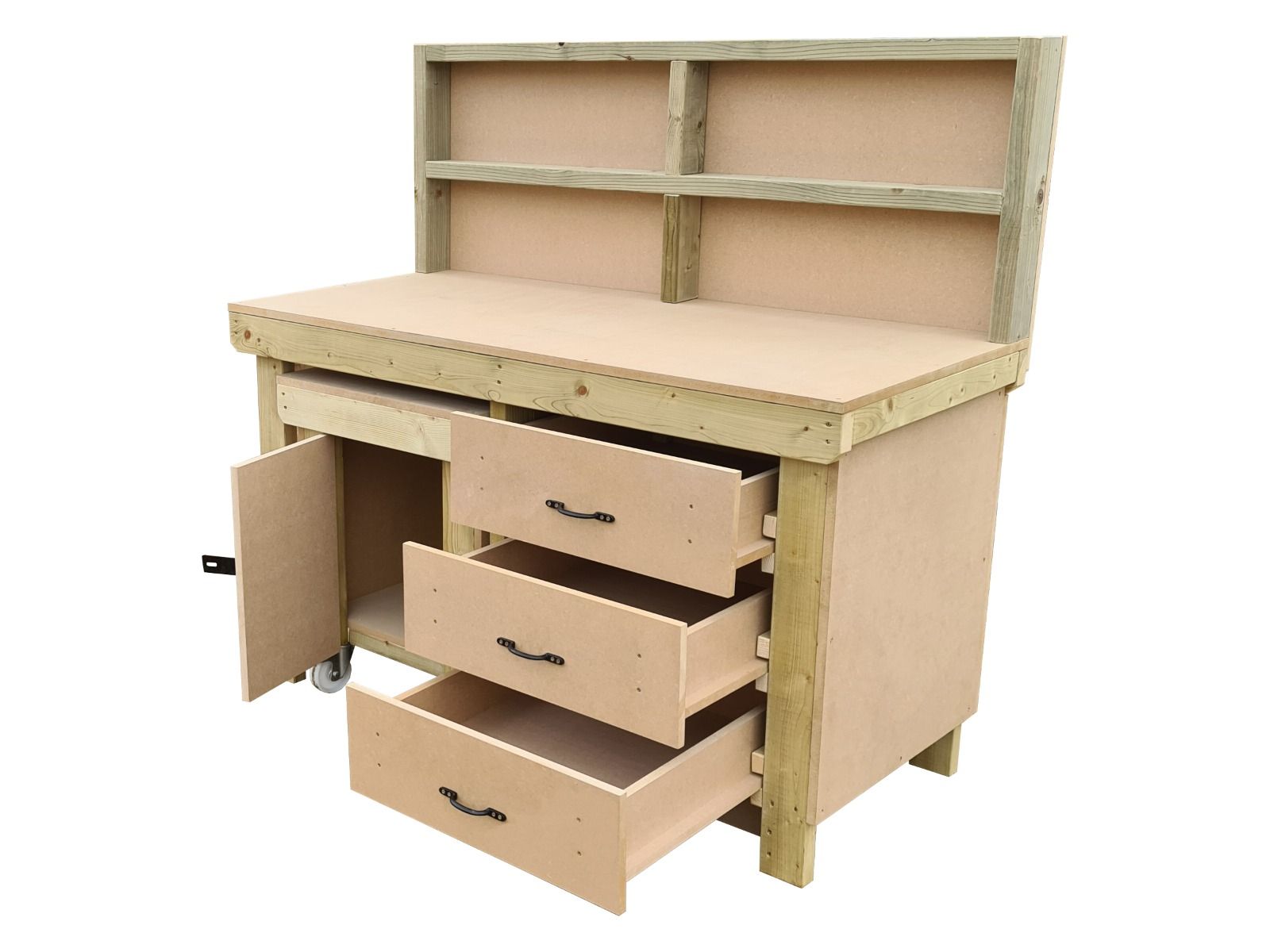 Workbench with Drawers & Lockable Cupboard | Secure Storage – Arbor ...