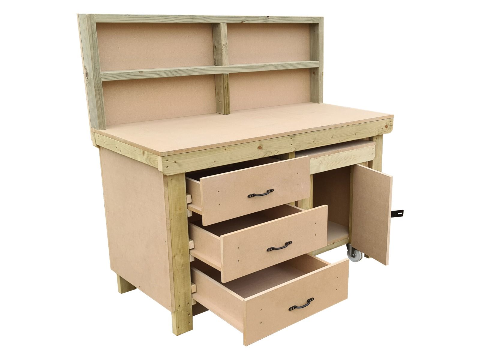 Workbench with Drawers & Lockable Cupboard | Secure Storage – Arbor ...