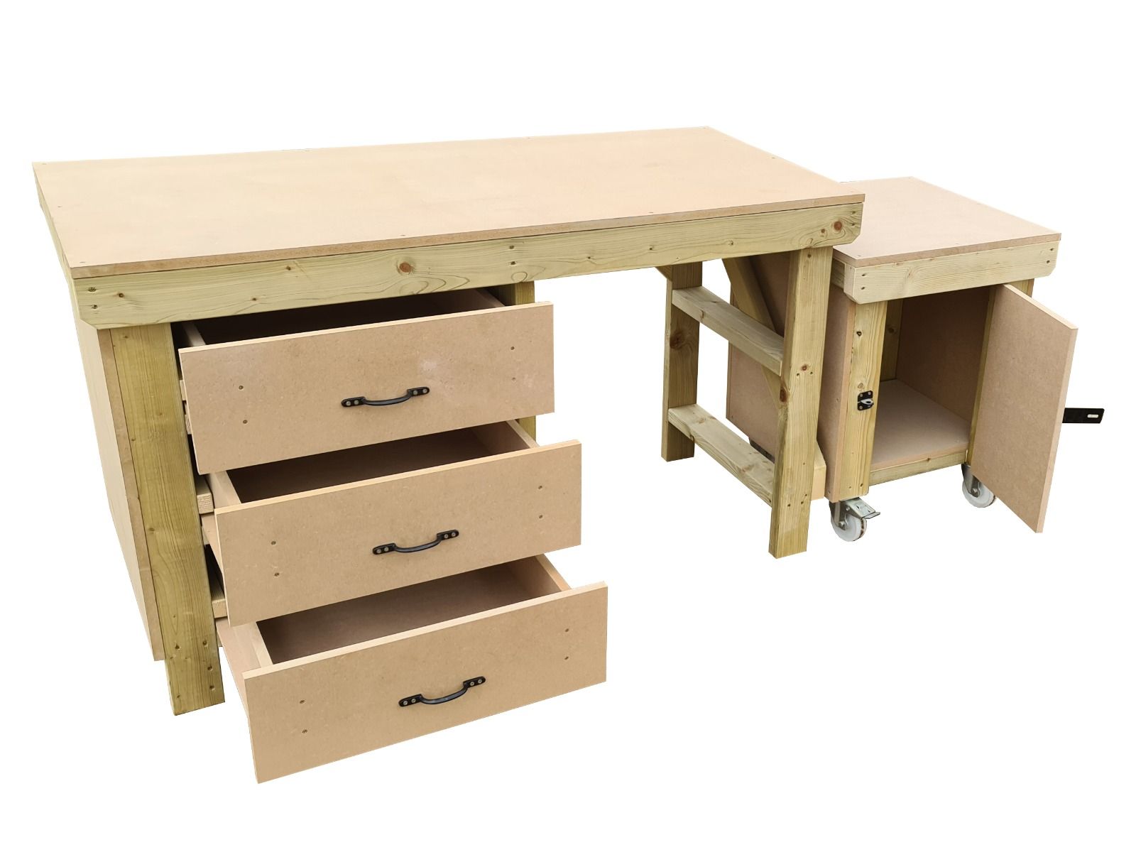 Workbench with Lockable Cupboard & Drawers | Durable Design – Arbor ...