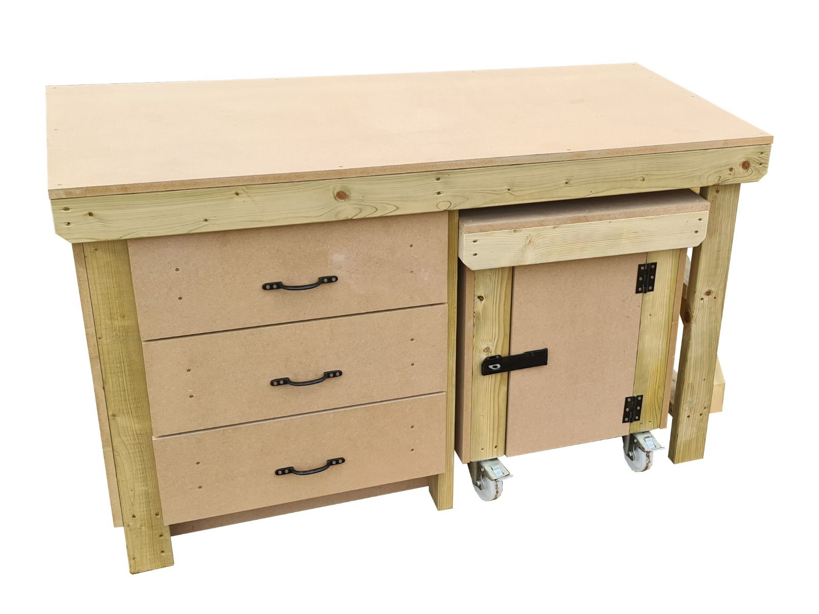 Workbench with Lockable Cupboard & Drawers | Durable Design – Arbor ...