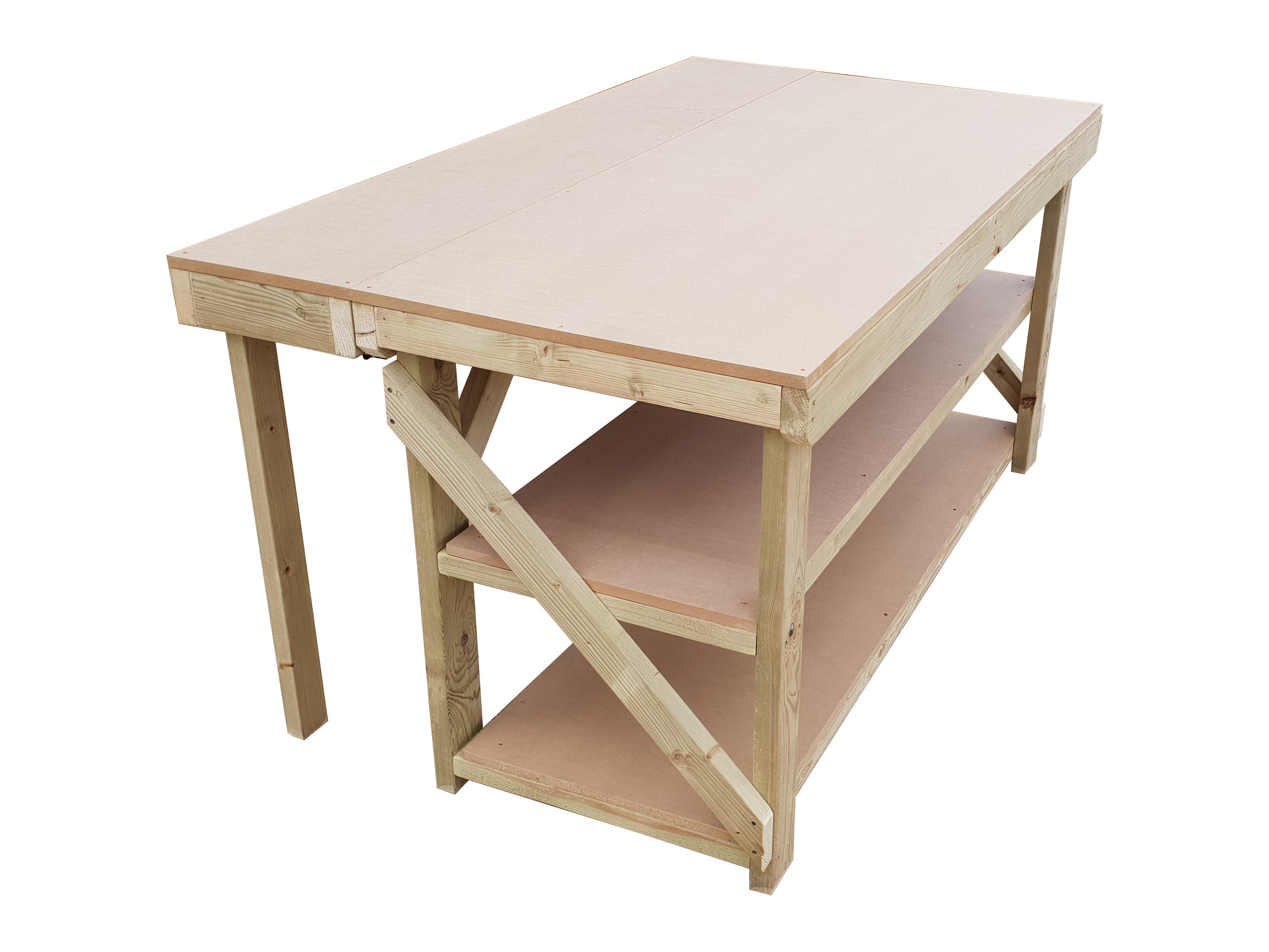 MDF Top Extendable Wooden Workbench | Perfect for DIY Projects – Arbor ...