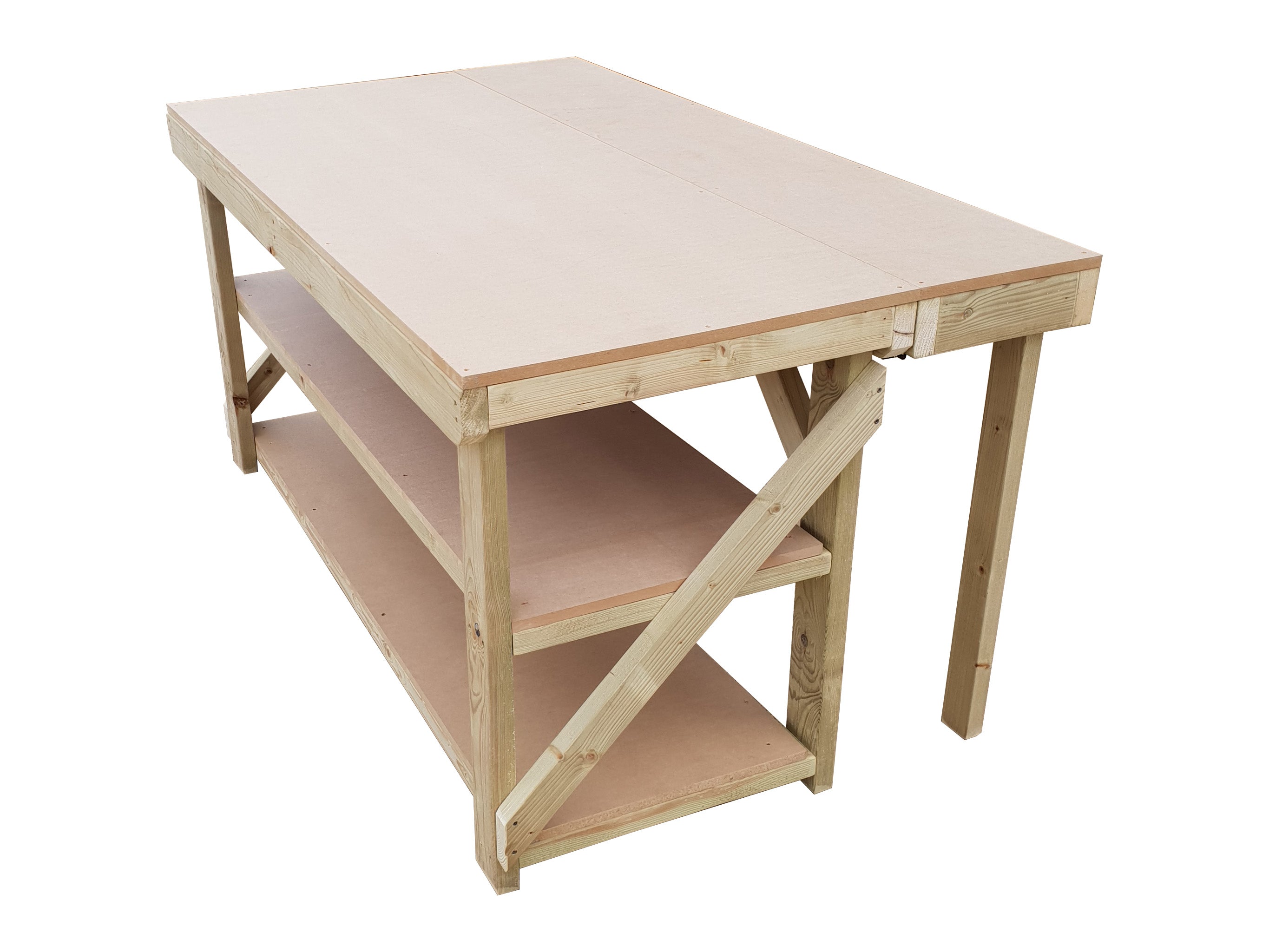 MDF Top Extendable Wooden Workbench | Perfect for DIY Projects – Arbor ...