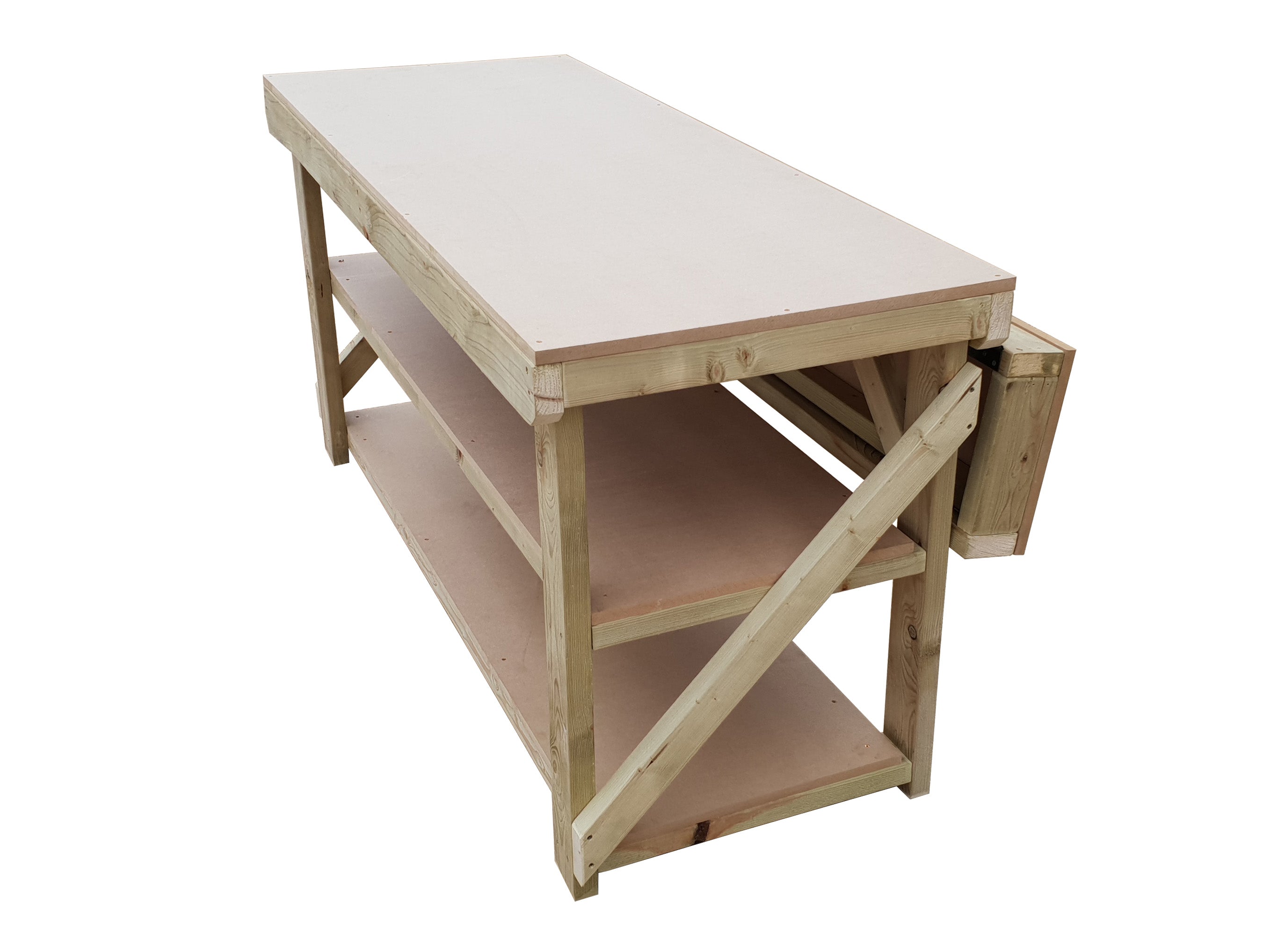 MDF Top Extendable Wooden Workbench | Perfect for DIY Projects – Arbor ...