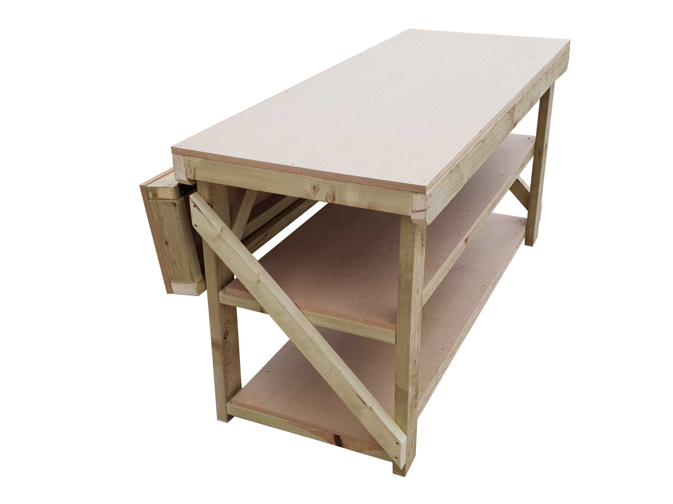 MDF Top Extendable Wooden Workbench | Perfect for DIY Projects – Arbor ...