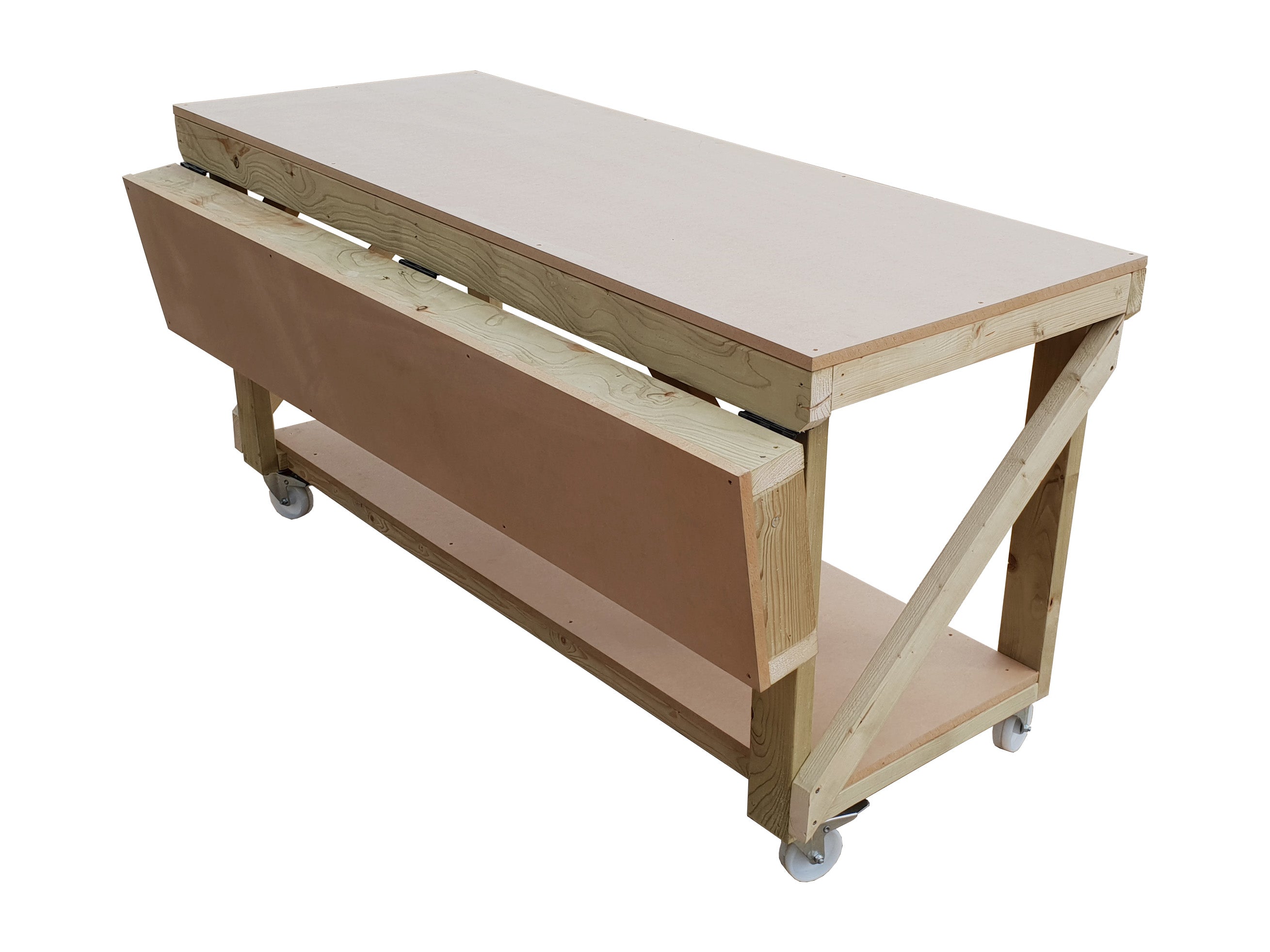 Wooden MDF Top Extendable Workbench | Versatile Workspace – Arbor ...
