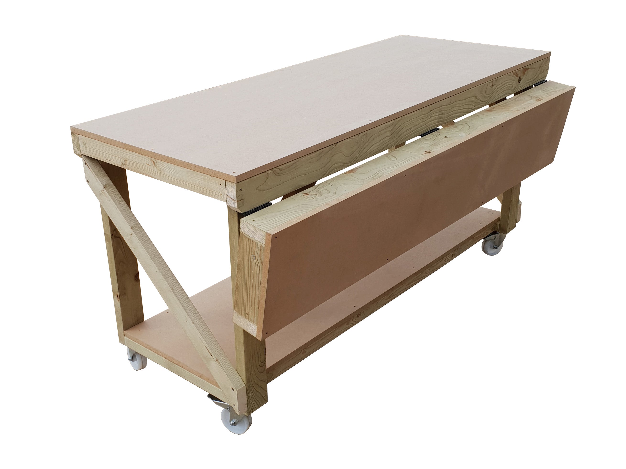 Wooden MDF Top Extendable Workbench | Versatile Workspace – Arbor ...