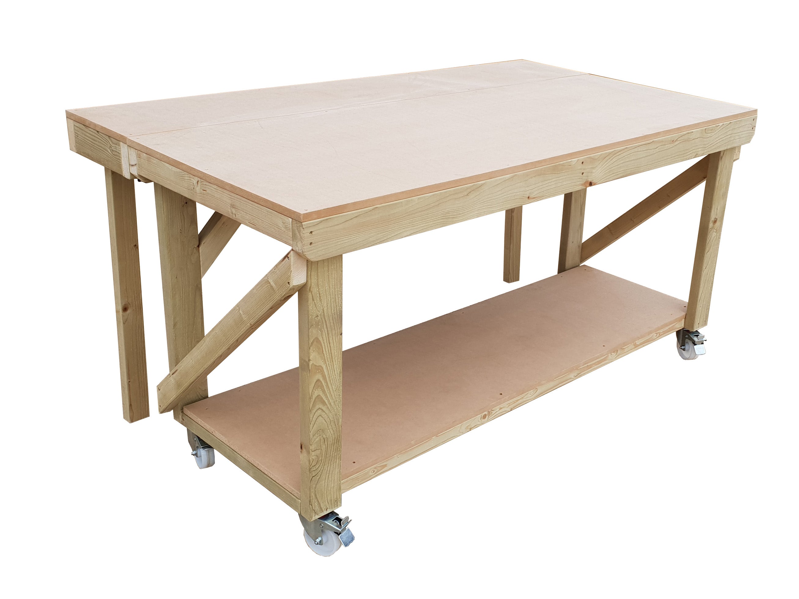 Wooden MDF Top Extendable Workbench | Versatile Workspace – Arbor ...