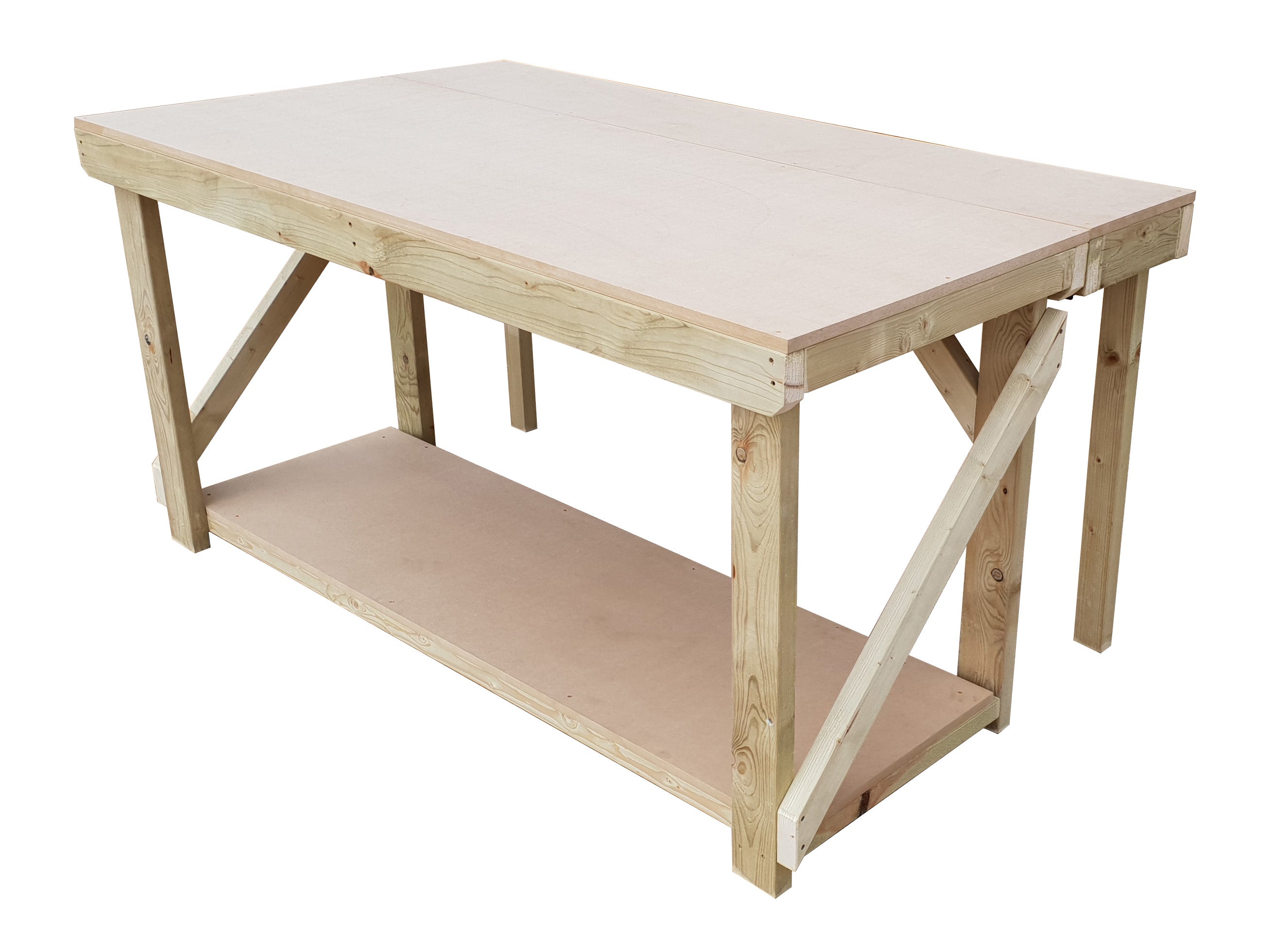 MDF Top Extendable Workbench | Sturdy Wooden Design – Arbor Garden ...