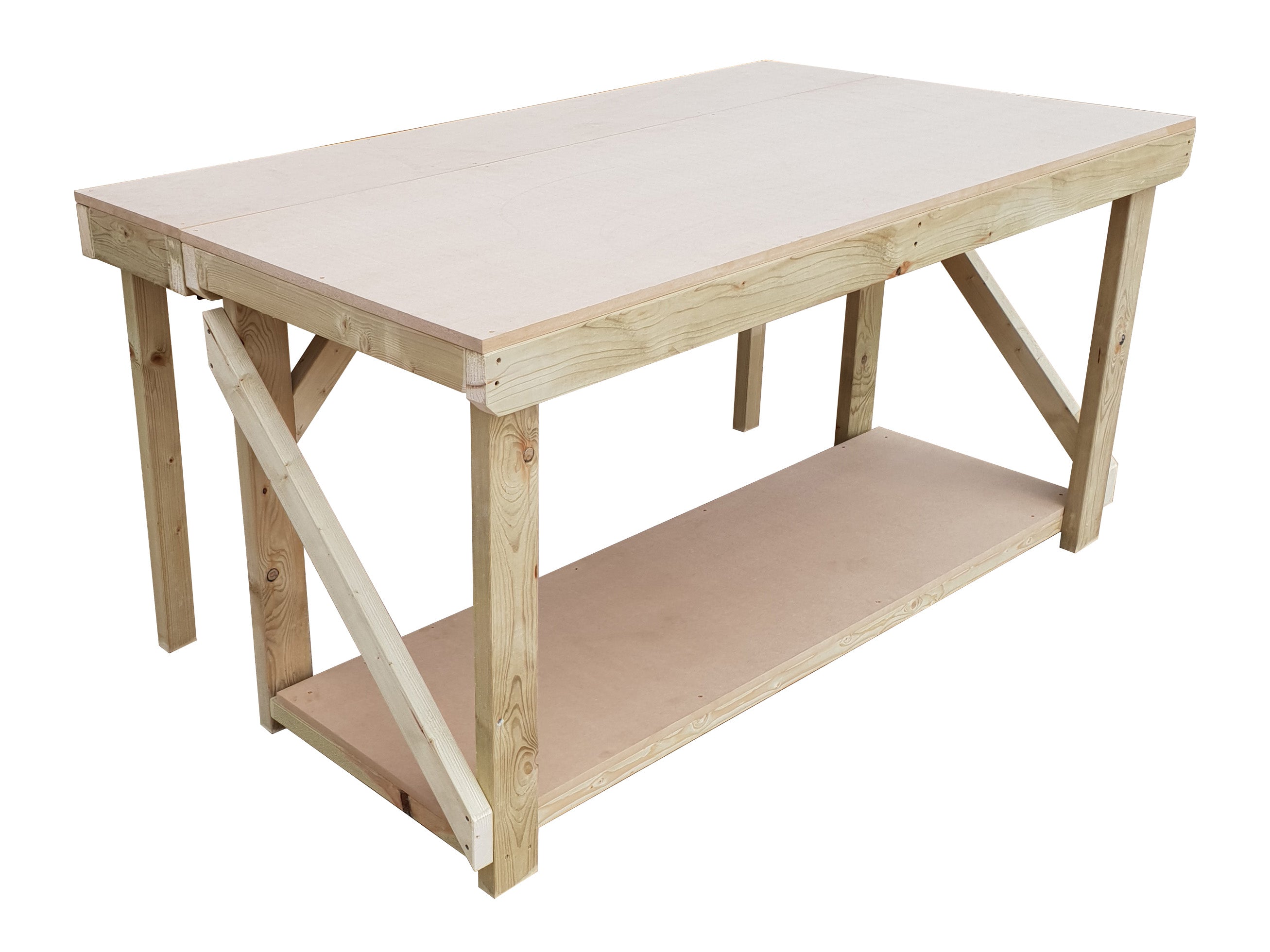 MDF Top Extendable Workbench | Sturdy Wooden Design – Arbor Garden ...
