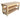 Wooden MDF Top Workbench – Sturdy Mobile Workstation with Double Shelf and Wheels, Ideal for Dry Indoor Spaces Such as Garages, Workshops, and Studios