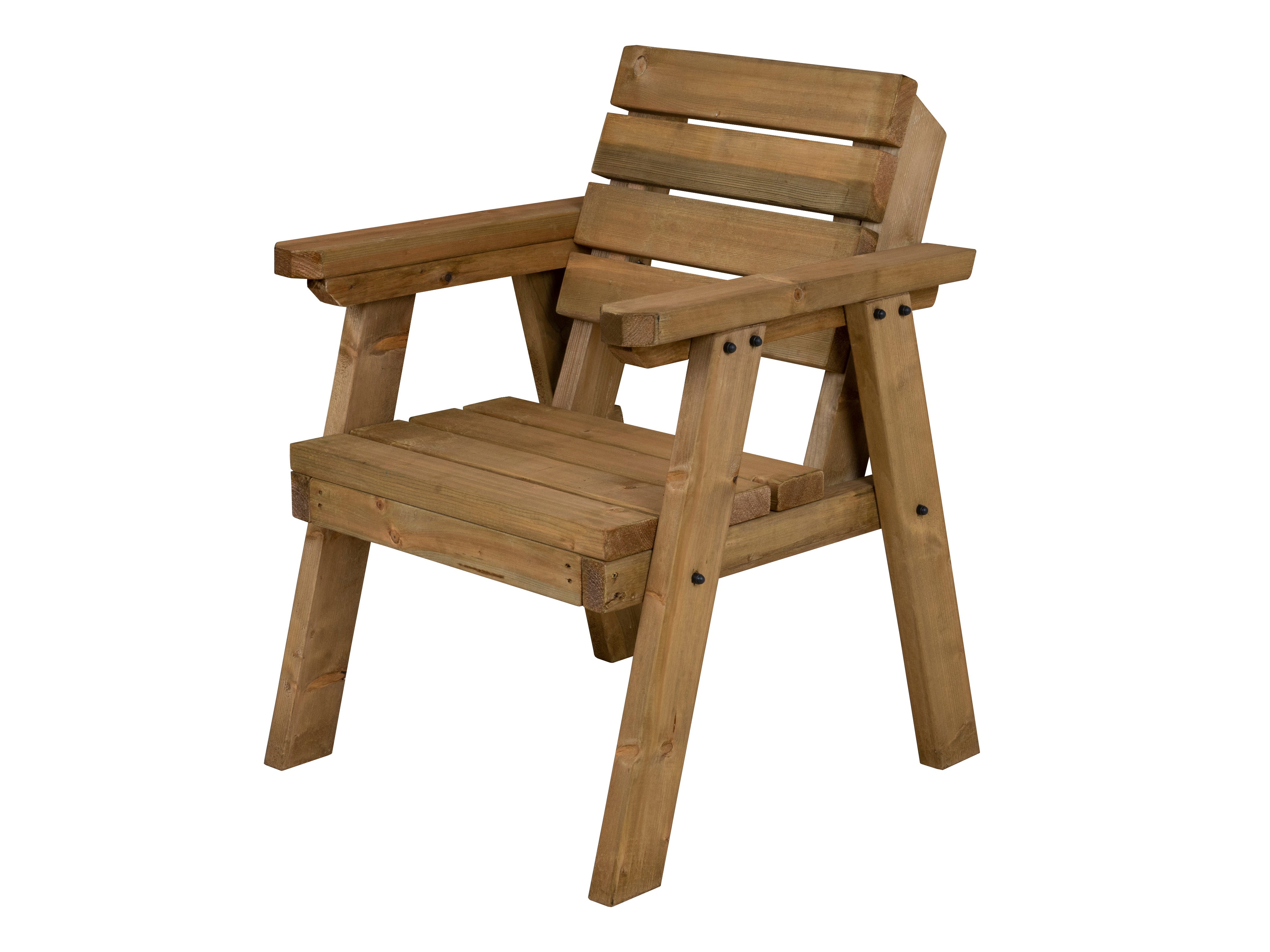 Consilium Garden Fence Bench With Backrest - Rustic Finish