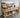 Wooden eucalyptus Top Workbench – Durable Tool Cabinet with Multiple Drawers, Ideal for Dry Indoor Spaces Such as Garages, Workshops, and Studios