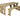 Yews Rounded Space-Saving Picnic Table and Benches Set – Wooden Outdoor Dining Set for Gardens and Patios
