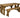 Yews Space-Saving Picnic Table and Benches Set – Rustic Finish Wooden Outdoor Dining Set for Gardens and Patios