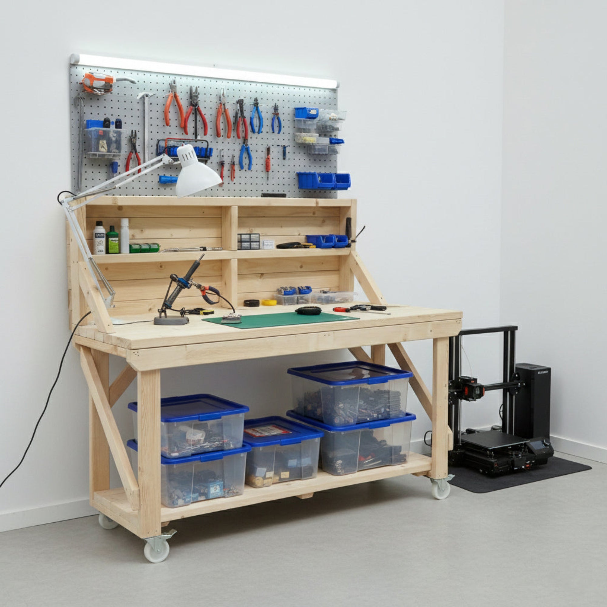 Workbench Privacy Panel Acorn Kiln-Dried Wooden Workbench | Sturdy Workspace for DIY – Arbor ...