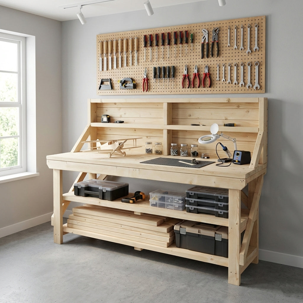 Acorn Kiln-Dried Wooden Workbench | Perfect for Workshops – Arbor ...