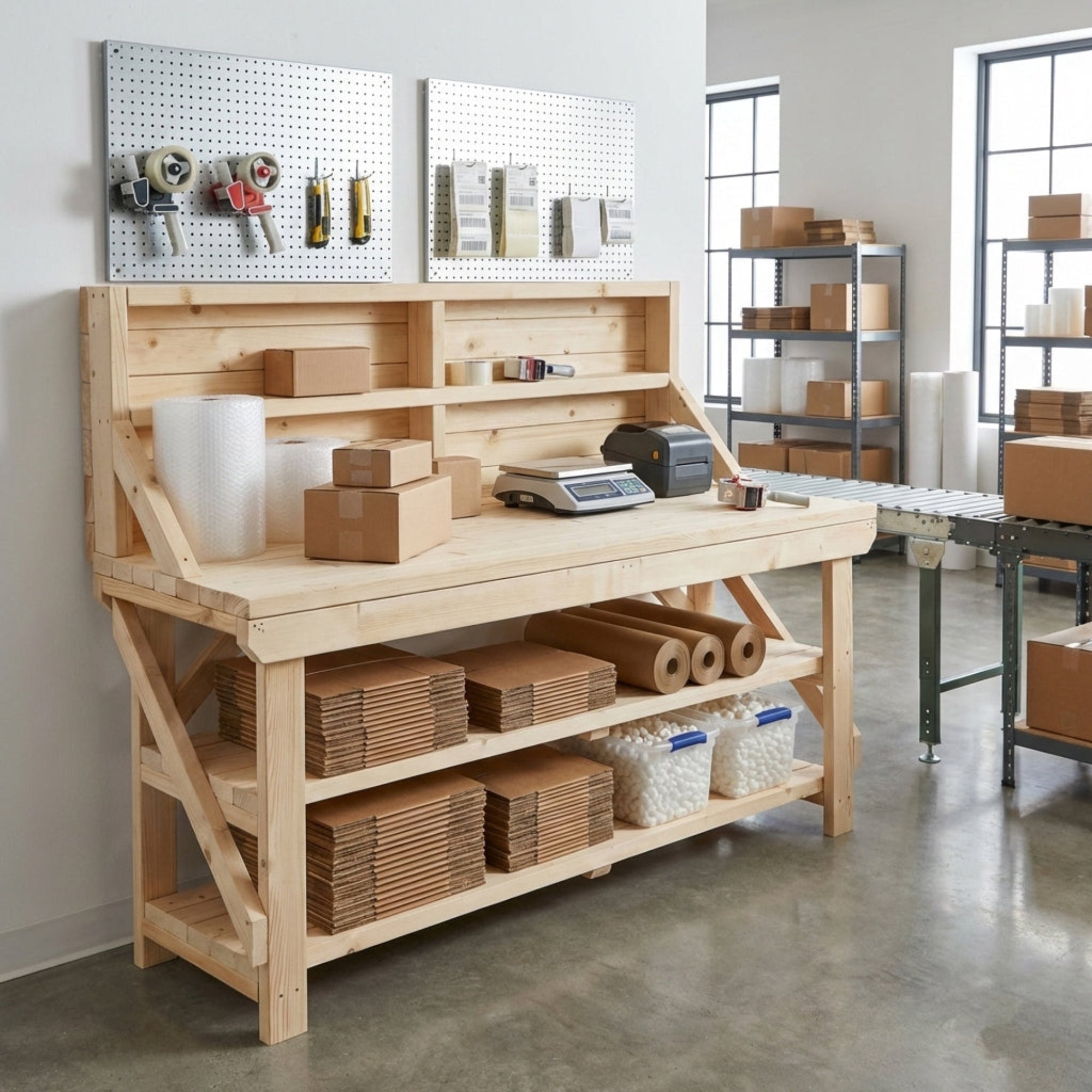 Work Bench Picture Acorn Kiln-Dried Wooden Workbench | Perfect for Workshops – Arbor ...