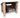 Wooden Outdoor Shoe/Log Storage W-79cm, H-66cm, D-54cm - Brown Finish