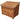 Wooden Log Chest Storage (W-127cm, H-104cm, D-87cm) - Brown Finish