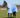 100g Detachable Neck Turnout Rug - Cornflower
