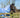 100g Detachable Neck Turnout Rug - Cornflower