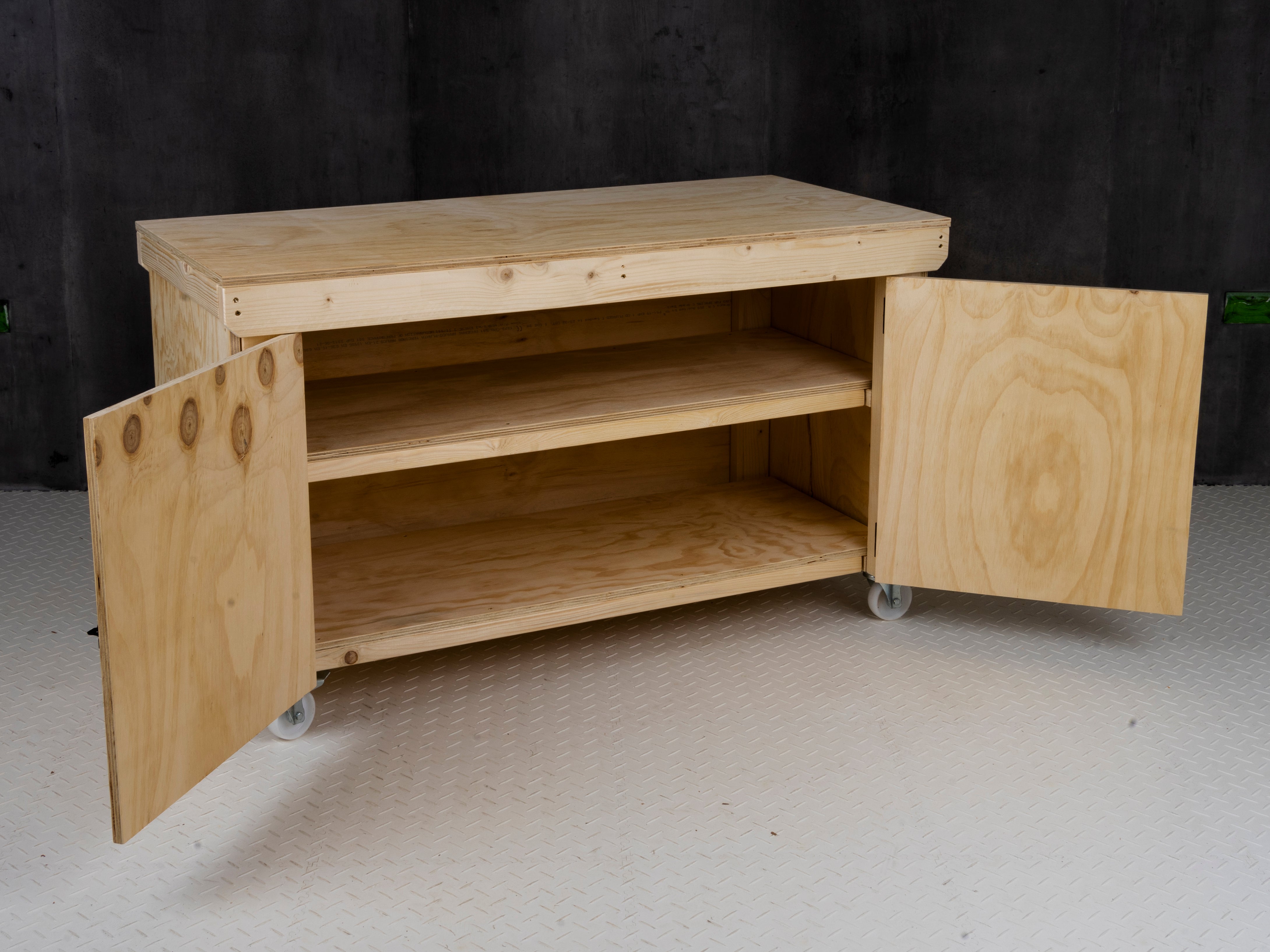 Customizable Heavy Duty Wooden Workbench with Drawers | Easy Assembly ...