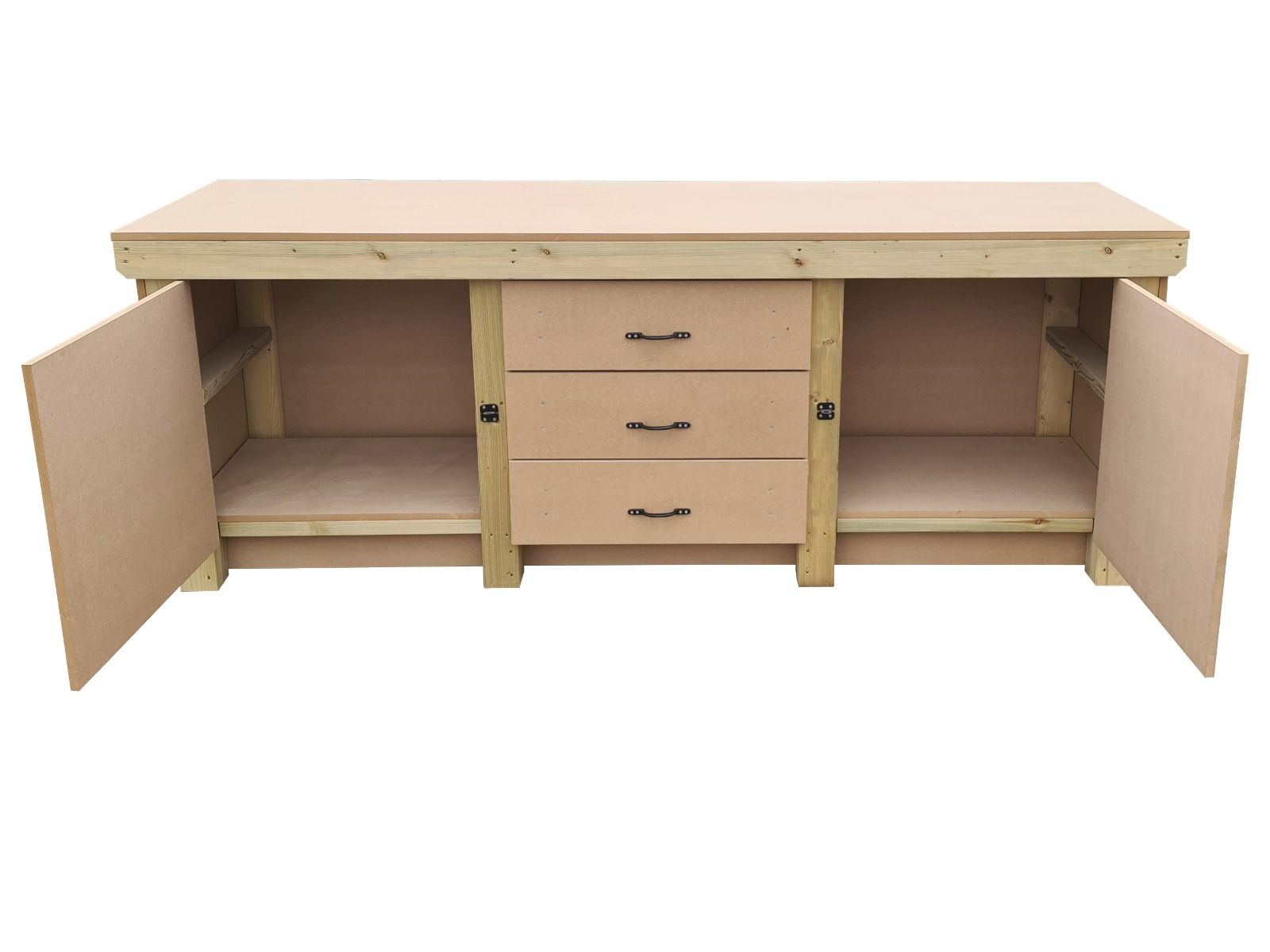 Workbench with Drawers & Lockable Cupboard | Sturdy & Secure – Arbor ...