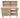 Wooden MDF top tool cabinet workbench with storage shelf (V.7) with back panel and double shelf