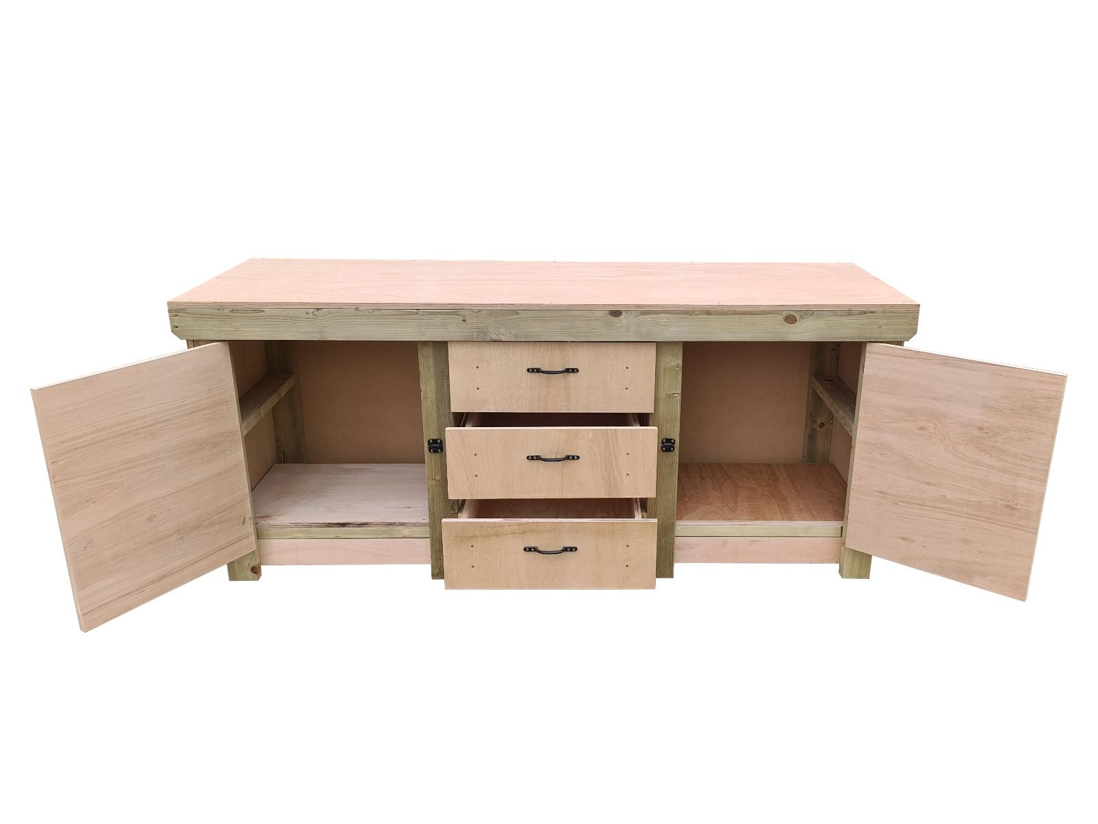 Workbench with Drawers & Lockable Cupboard | Secure Storage – Arbor ...