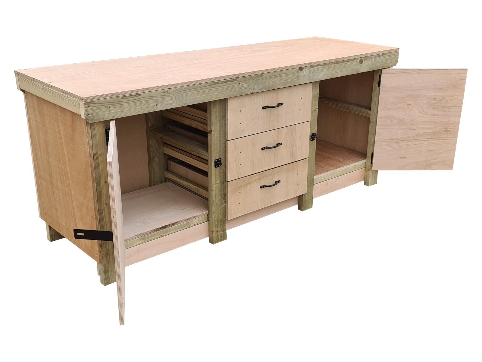 Workbench with Drawers & Lockable Cupboard | Secure Storage – Arbor ...