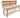 Wooden Eucalyptus hardwood workbench, tool cabinet with drawer (V.1) with back and wheels