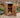 Felt Roof Wooden Log Store with Door and Shelf W-79cm, H-126cm or 180cm, D-88cm - Brown Finish