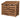 Slatted Wooden Log Store with Door and Shelf W-146cm, H-126cm or 180cm, D-88cm - Brown Finish