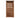 Slatted Wooden Log Store with Door and Shelf W-99cm, H-126cm or 180cm, D-88cm - Brown Finish
