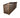 Slatted Wooden Log Store with Doors and Shelf W-335cm, H-126cm or 180cm, D-88cm - Brown Finish
