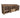Slatted Wooden Log Store with Shelf W-335cm, H-126cm or 180cm, D-88cm - Brown Finish
