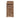 Slatted Wooden Log Store With Door and Shelf W-79cm, H-126cm or 180cm, D-88cm - Brown Finish