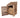 Slatted Wooden Log Store With Door and Shelf W-79cm, H-126cm or 180cm, D-88cm - Brown Finish