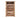 Slatted wooden log store W-79cm, H-126cm or 180cm, D-88cm - Brown Finish
