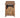 Slatted wooden log store W-79cm, H-126cm or 180cm, D-88cm - Brown Finish
