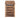 Slatted Wooden Log Store With Door and Shelf W-79cm, H-126cm or 180cm, D-88cm - Brown Finish
