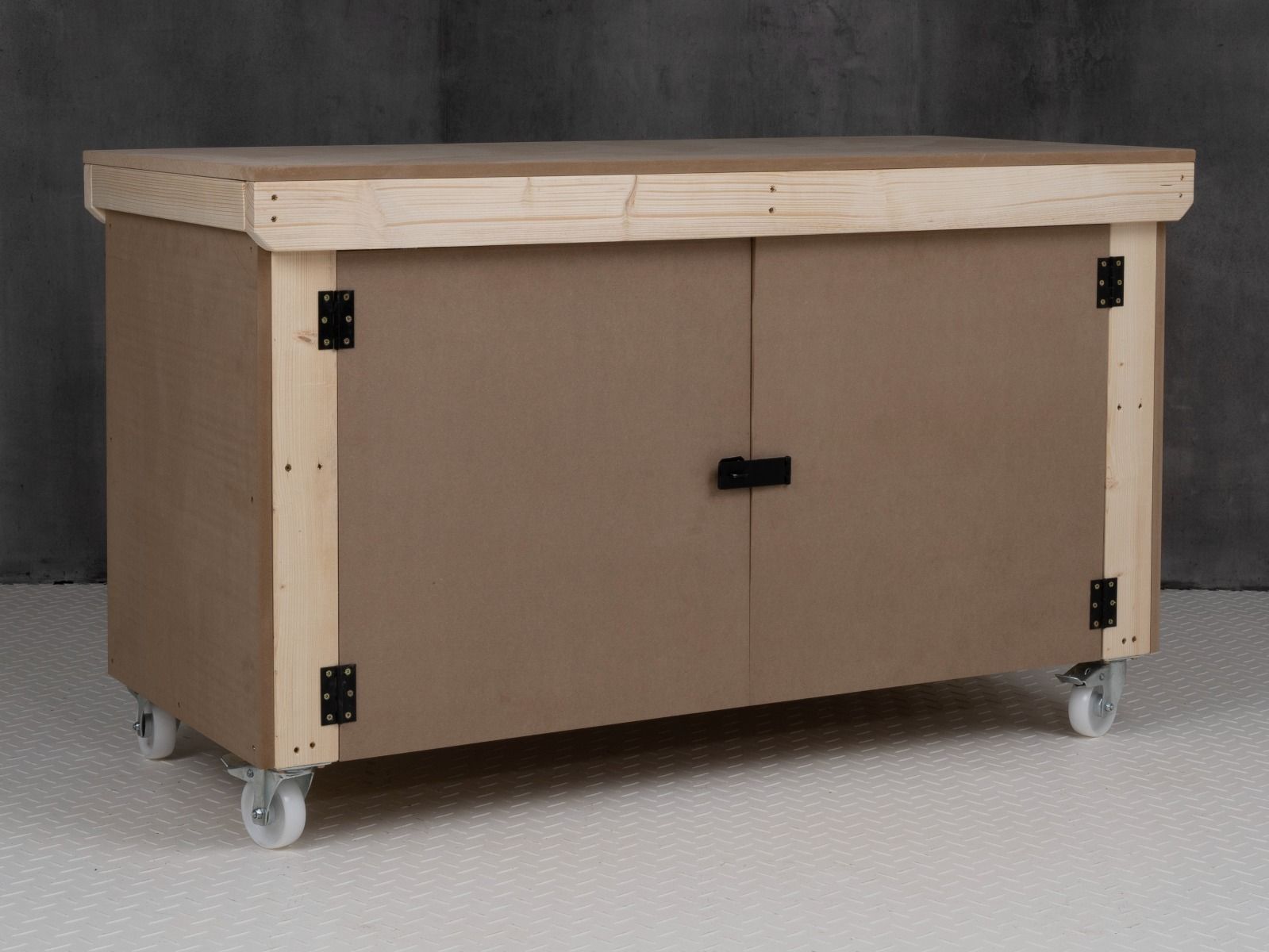 MDF Top Workbench with Lockable Cupboard | Secure Your Tools – Arbor ...