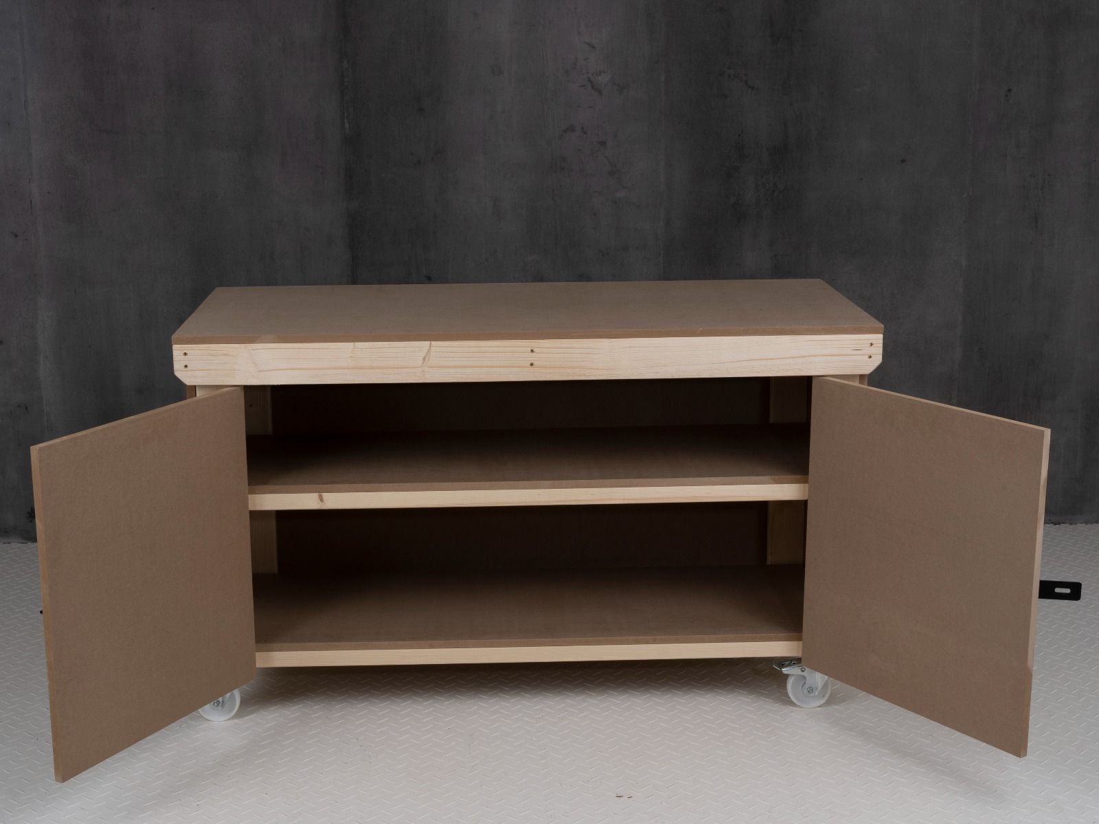 MDF Top Workbench with Lockable Cupboard | Secure Your Tools – Arbor ...