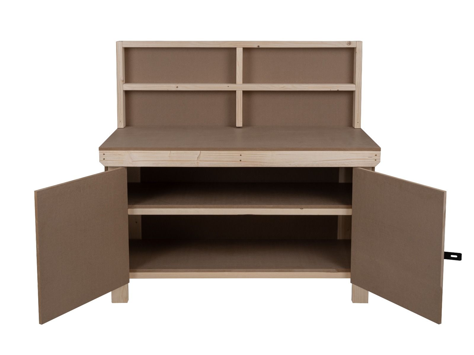 Wooden MDF Top Workbench With Lockable Cupboard (V.9) – Arbor Garden ...