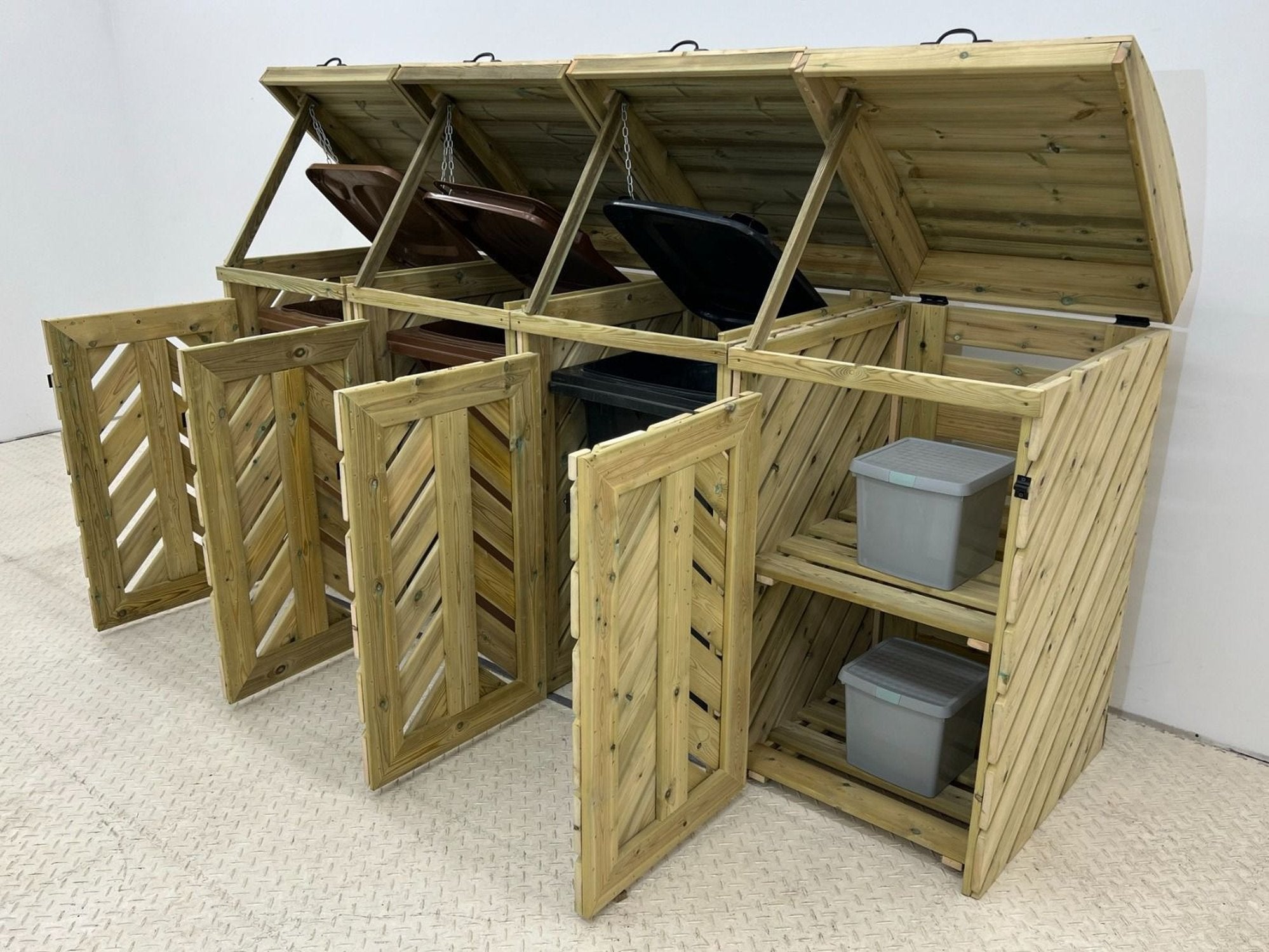 VerdiBin Wheelie Bin Storage Unit – Stylish & Weatherproof! – Arbor