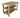 Wooden Workbench 18mm Eucalyptus Hardwood Top Double Shelf And Wheels