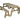 Victoria Picnic Table and Benches Set – Rustic Finish Wooden Outdoor Dining Set for Gardens, Patios, and Picnics