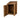 Wooden Log Store with Door W-79cm, H-126cm or 180cm, D-88cm - Brown Finish
