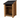 Wooden Log Store with Felt Roof and Shelf W-79cm, H-126cm or 180cm, D-88cm - Brown Finish